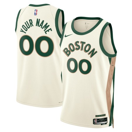 NBA Mænd Trøje Boston Celtics Custom 2023-24 Nike City Edition Hvid Swingman